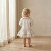 Charming Peter Pan Collar Ruffle Dress for Girls - Beekee