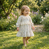 Lovely Floral Lace Collar Cotton Dress for Girls - Beekee