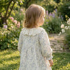 Lovely Floral Lace Collar Cotton Dress for Girls - Beekee