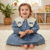 Sweet Floral Lace Collar Baby Dress & Romper - Beekee
