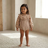 Vintage Floral Ruffle Baby Romper - Beekee
