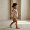 Vintage Floral Ruffle Baby Romper - Beekee